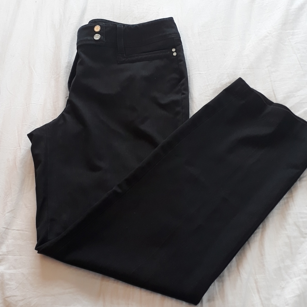 Larry Levine Size 8 Black Dress Pants